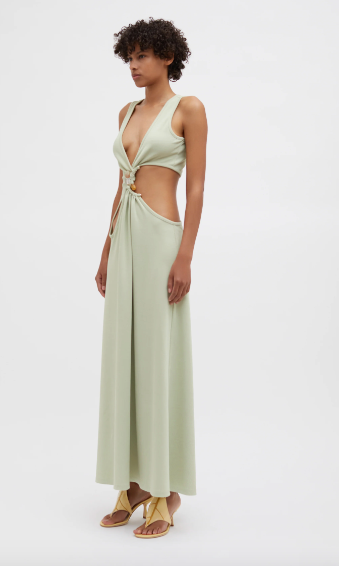 Stone Cavern Tank Dress in Pistachio